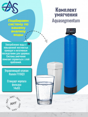 Комплект умягчителя Aquasegmentum 1465 на клапане RUNXIN F116Q3 (без загрузки). Производительность 2,5-3,0 м3/ч. фото 10