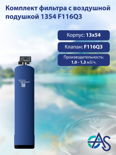 Комплект фильтра Aquasegmentum с воздушной подушкой 1354 F116Q3. Производительность 	1,0-1,3 м3/ч (кратковременная - 1,7).