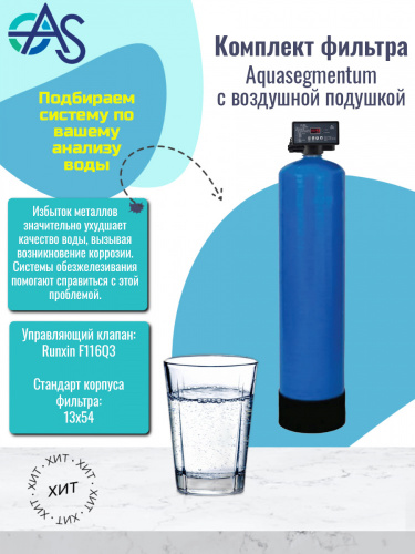 Комплект фильтра Aquasegmentum с воздушной подушкой 1354 F116Q3. Производительность 	1,0-1,3 м3/ч (кратковременная - 1,7). фото 3