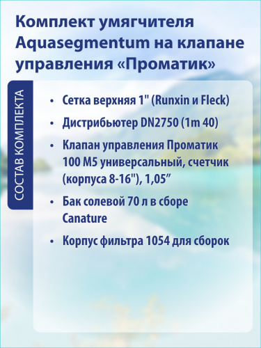Комплект умягчителя 1054 Pro 100 M5 (Бак - 70л) фото 3